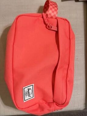 Herschel Supply Company Coral Pink Cosmetic Pouch